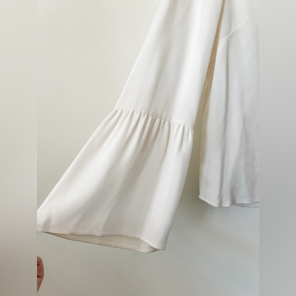 Jcrew silk bell sleeve blouse, size 14 - Picture 2 of 6